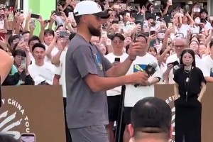 这语言天赋如何？库里中国行学粤语：我系咖喱仔（我是库里）
